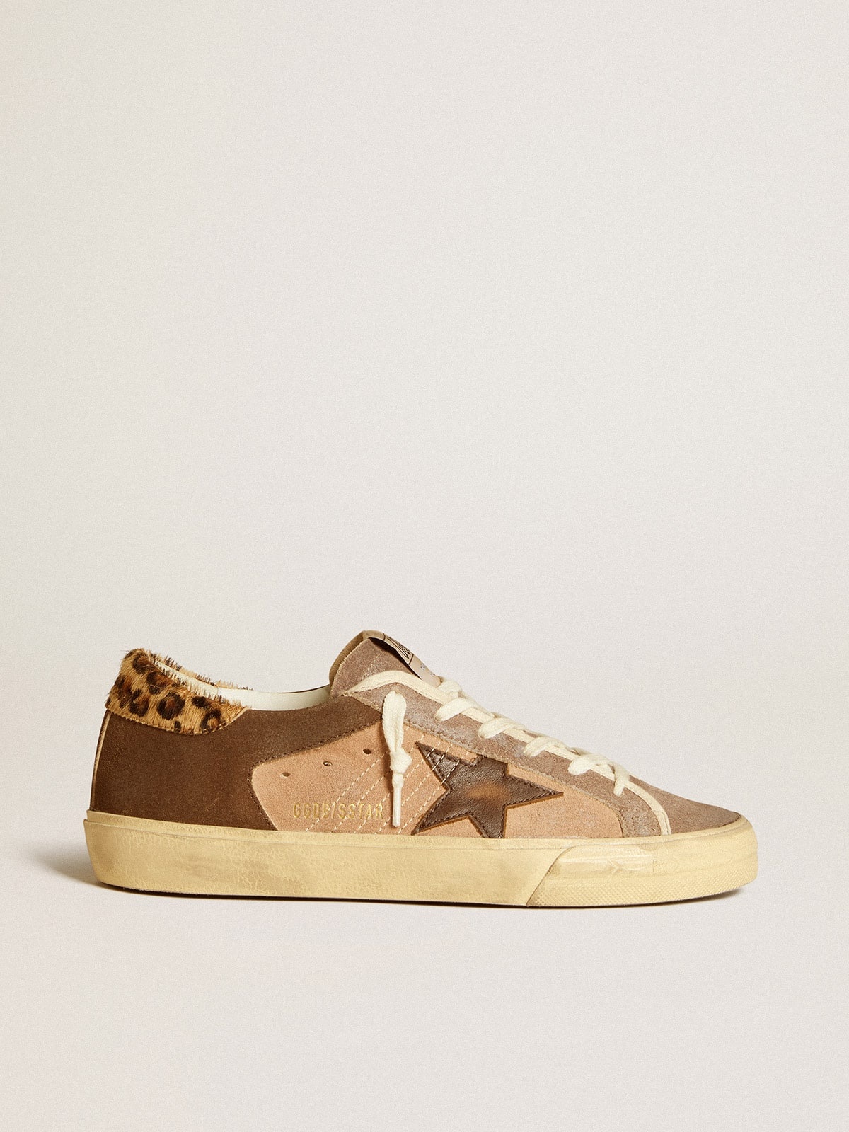 Super-Star in suede with leather star and pony skin heel tab - 1
