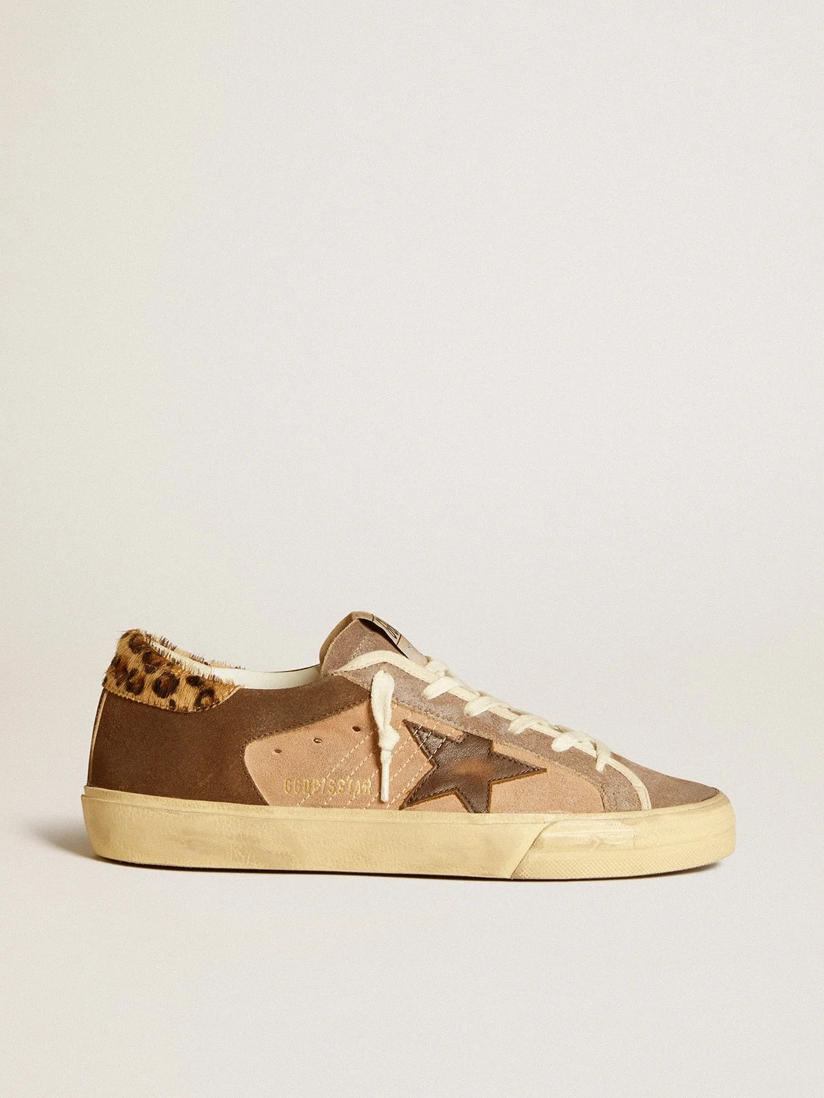 Super-Star in suede with leather star and pony skin heel tab - 1