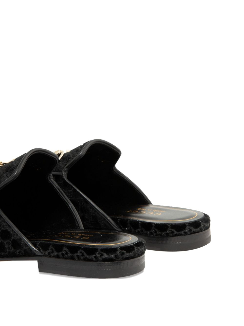 horsebit velvet mules - 4