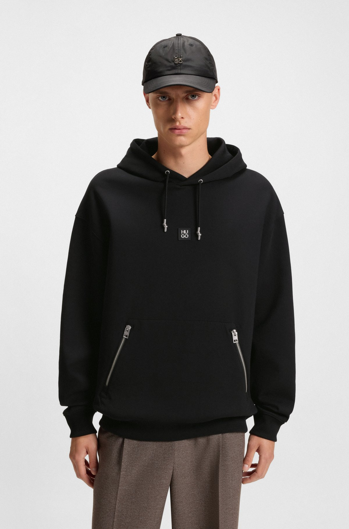 HOODIE WITH STACKED LOGO - 2