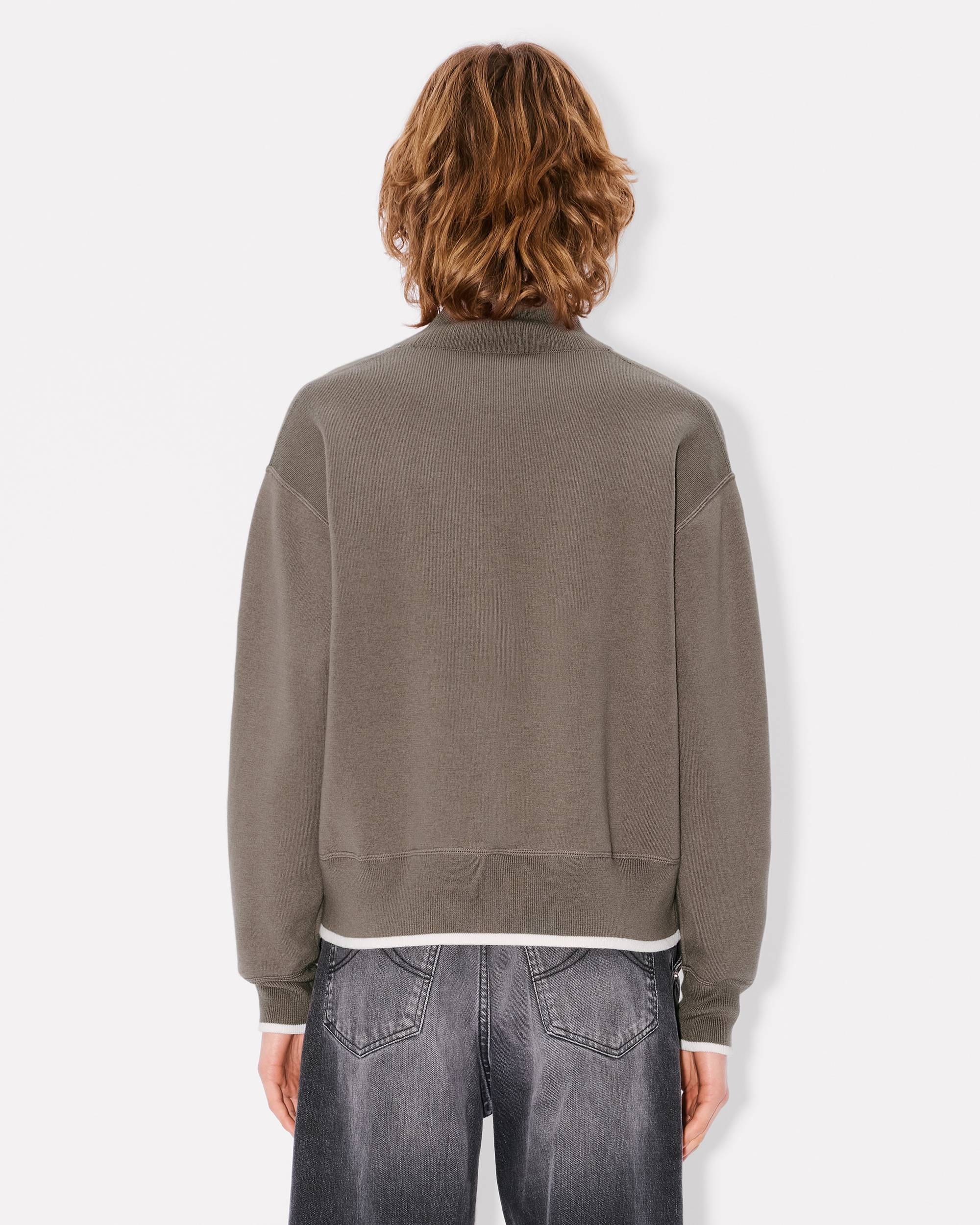 'Boke Flower 2.0' embroidered high neck jumper in cotton wool - 4