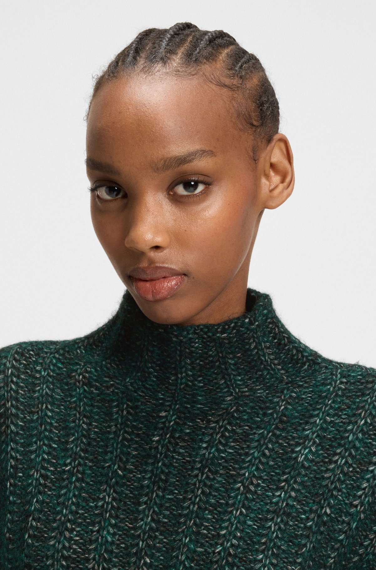 KNITTED SWEATER WITH RIBBED STRUCTURE - 5
