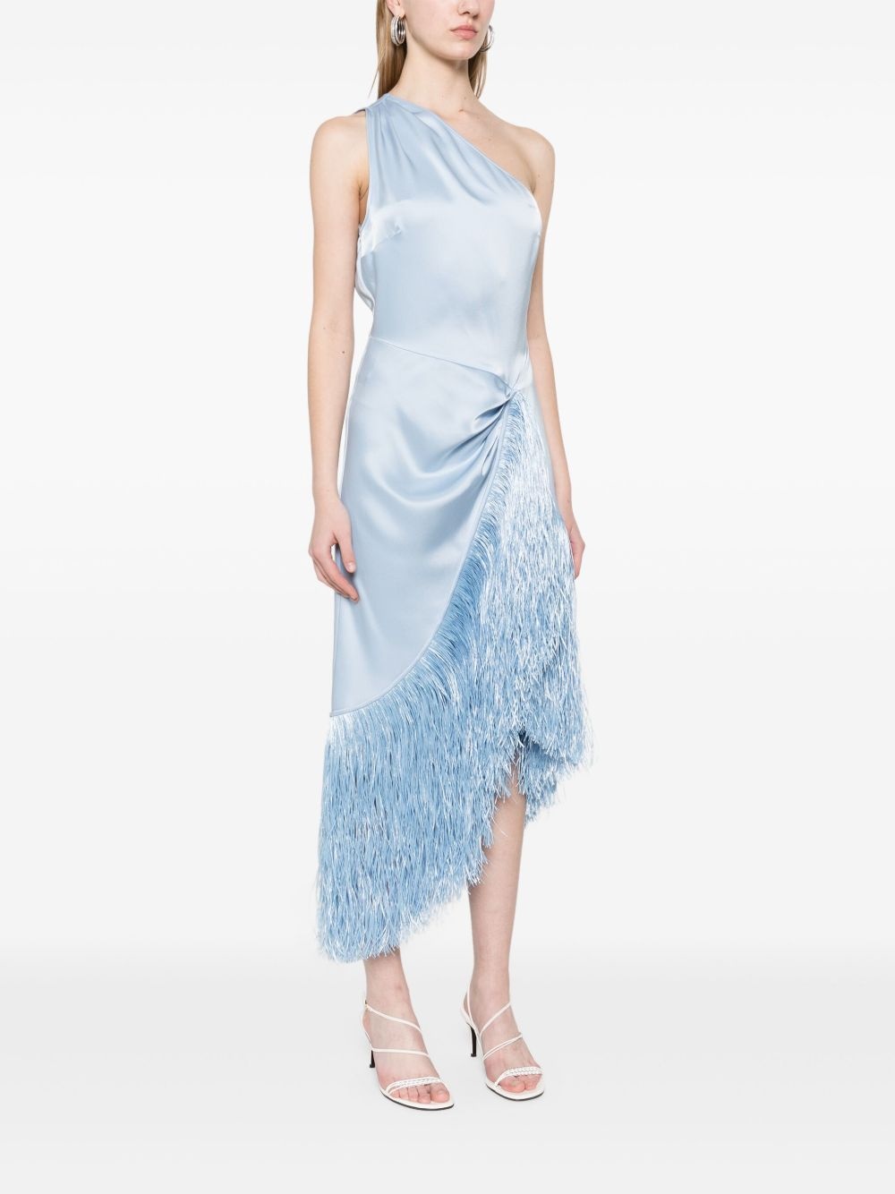 fringe-detailed midi dress - 3
