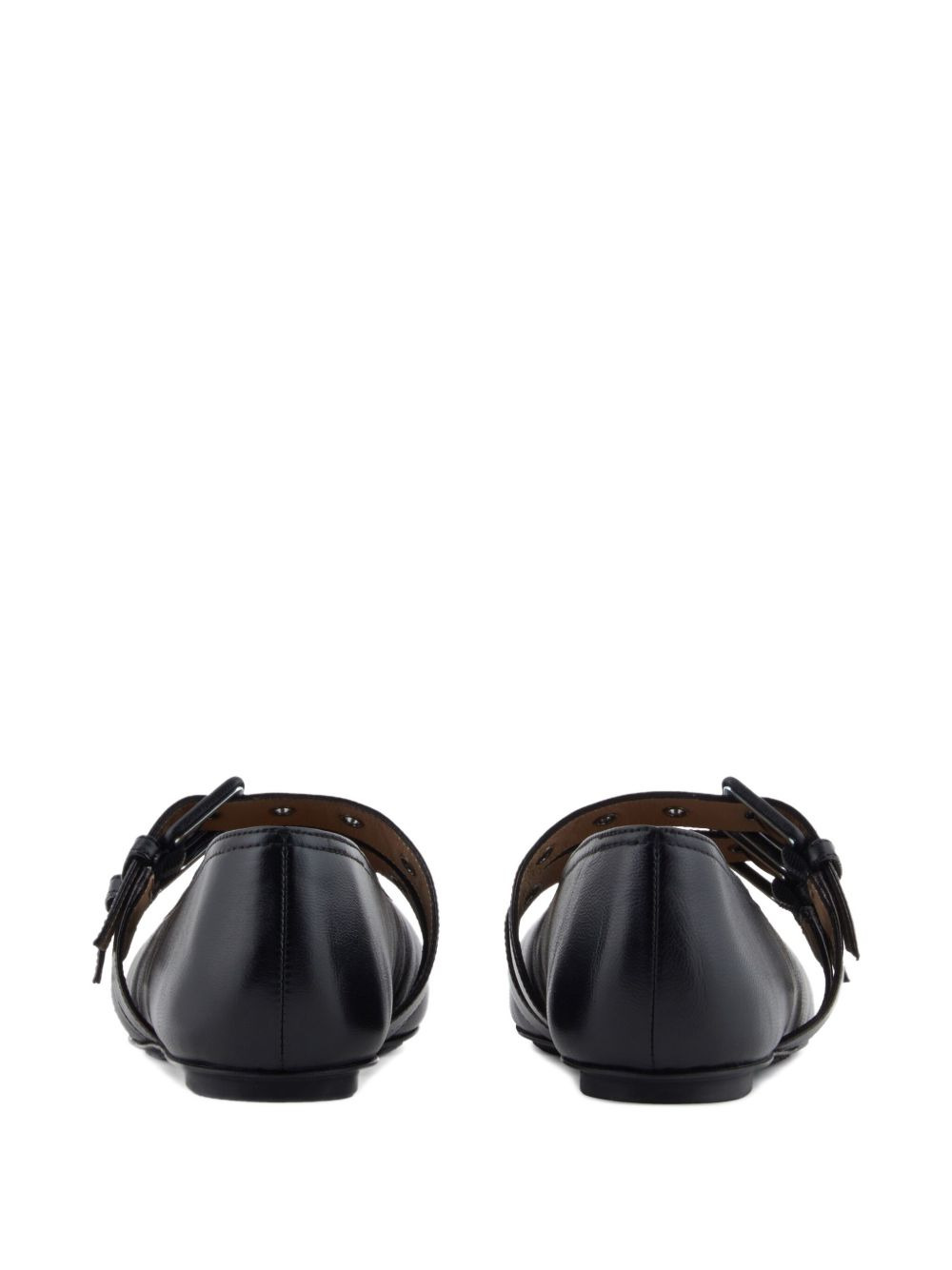 buckle-strap ballet flats - 3