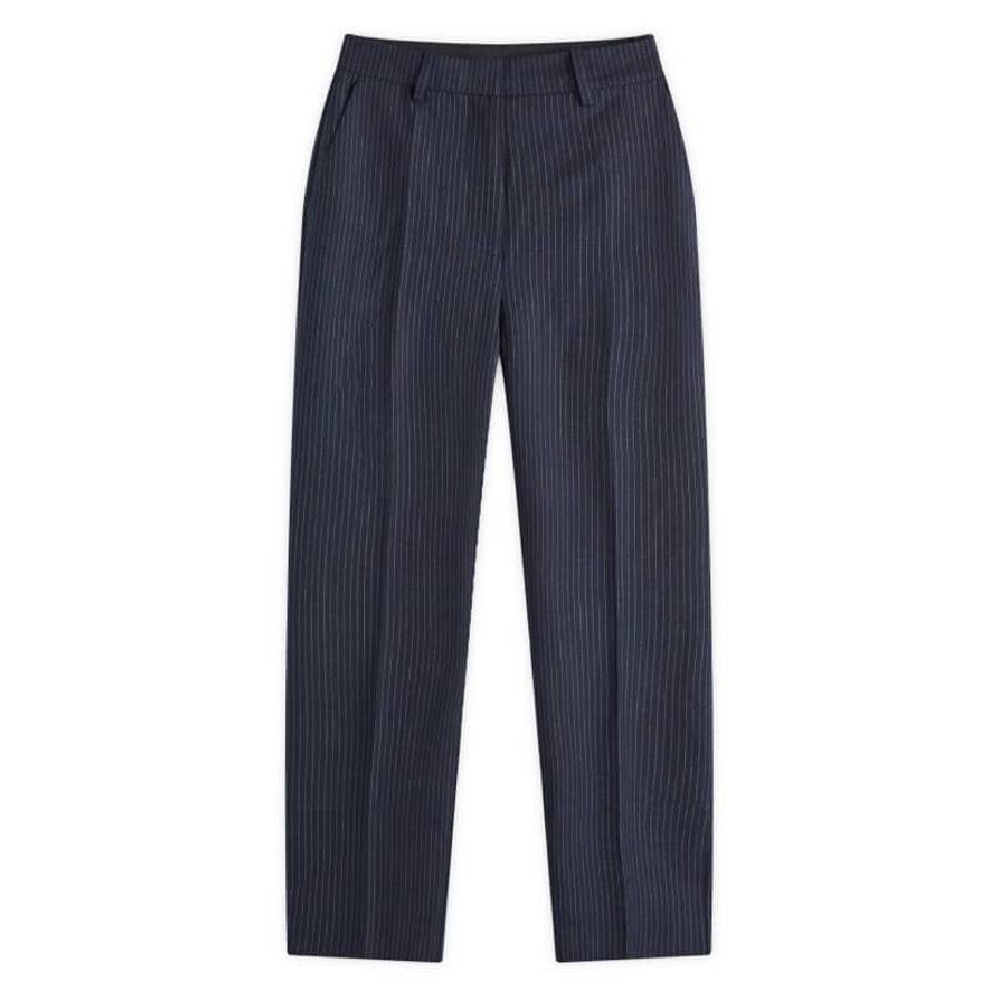 Anine Bing Blaine Wool Blend Cropped Pants - 5