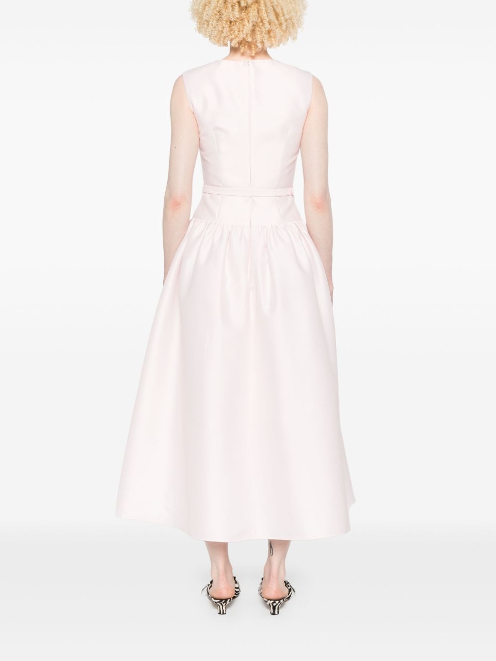 taffeta midi dress - 4