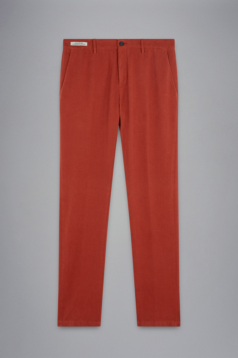 CASHMERE AND COTTON CHINO TROUSERS 1