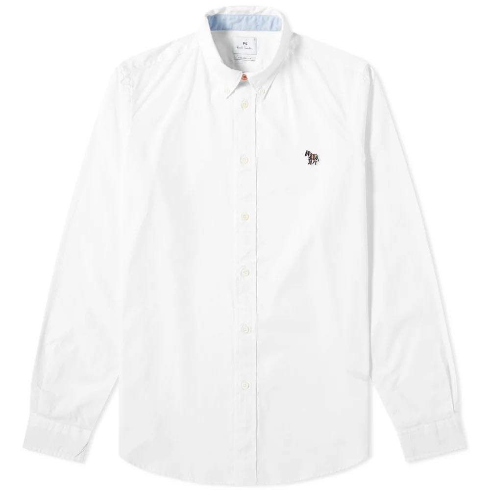 Paul Smith Button Down Zebra Oxford Shirt - 1