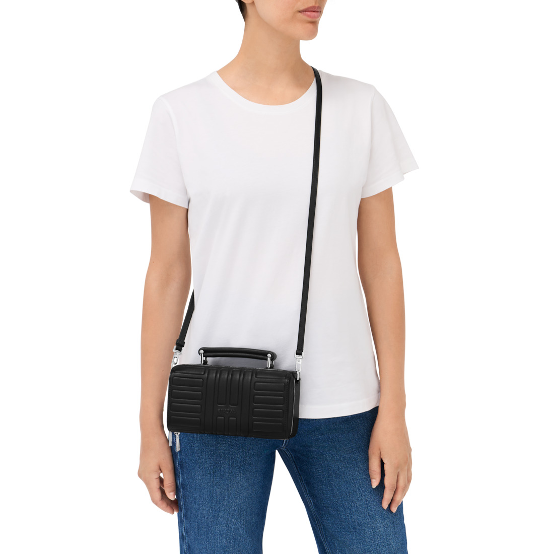 Groove - Leather Cross-Body Bag Small - 6