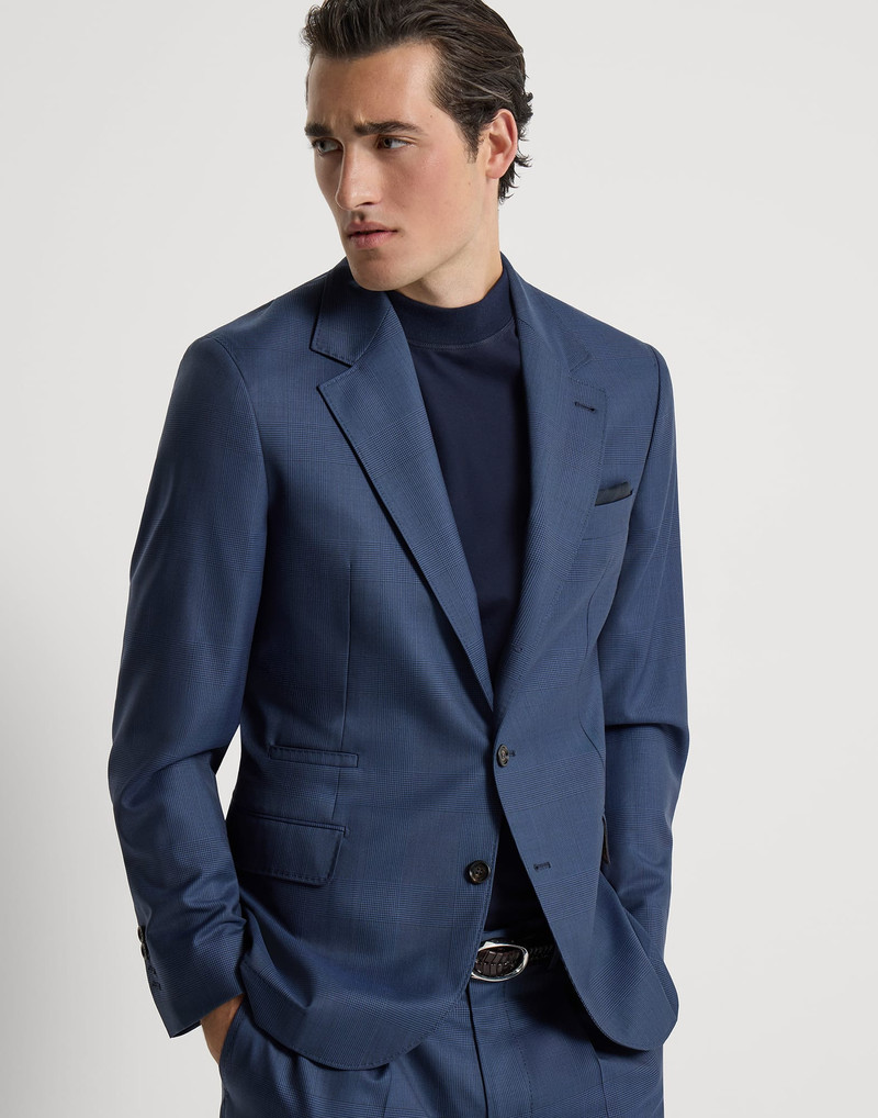 Super 150s virgin wool Prince of Wales jacket 5