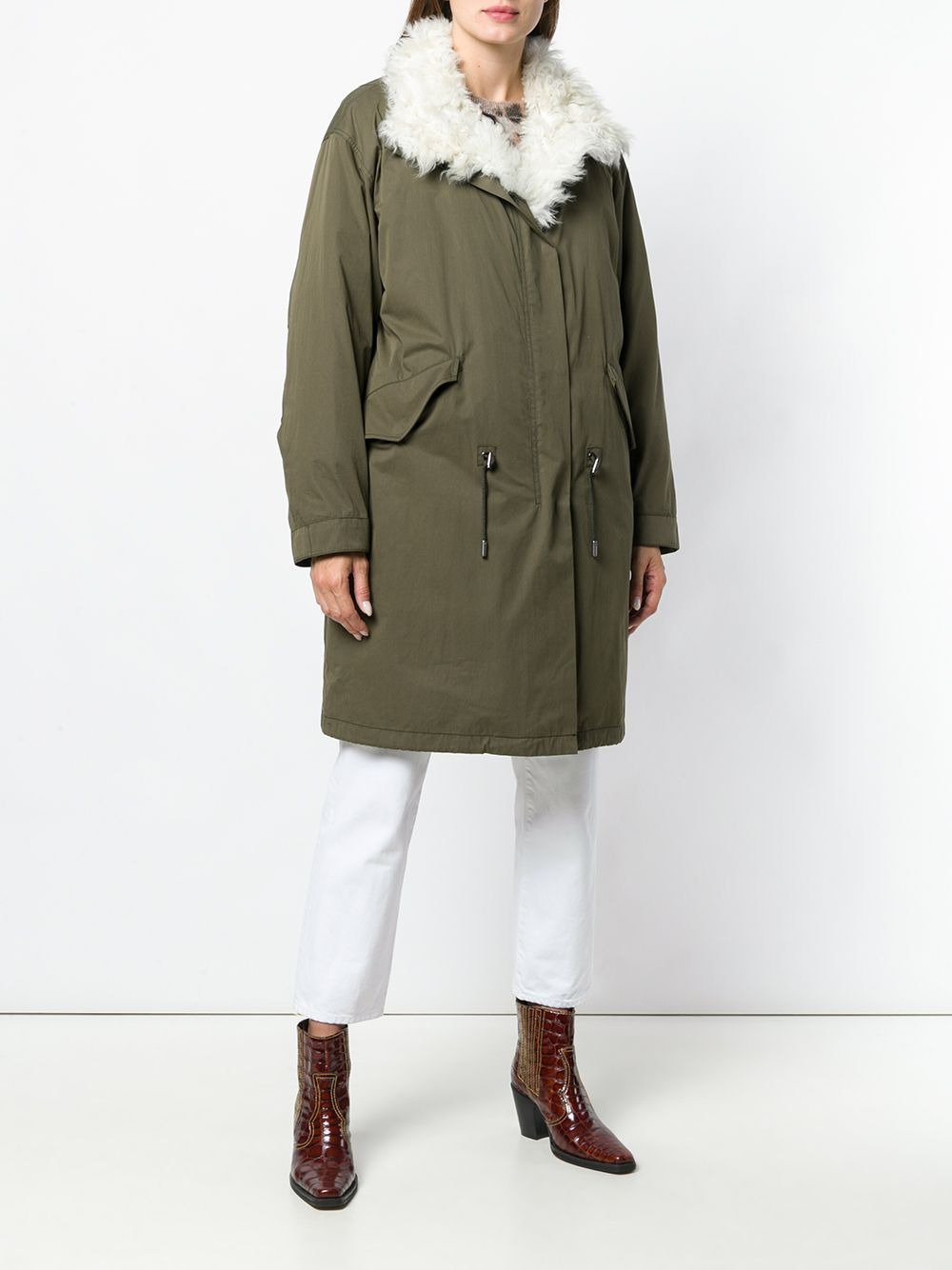 padded military parka - 3