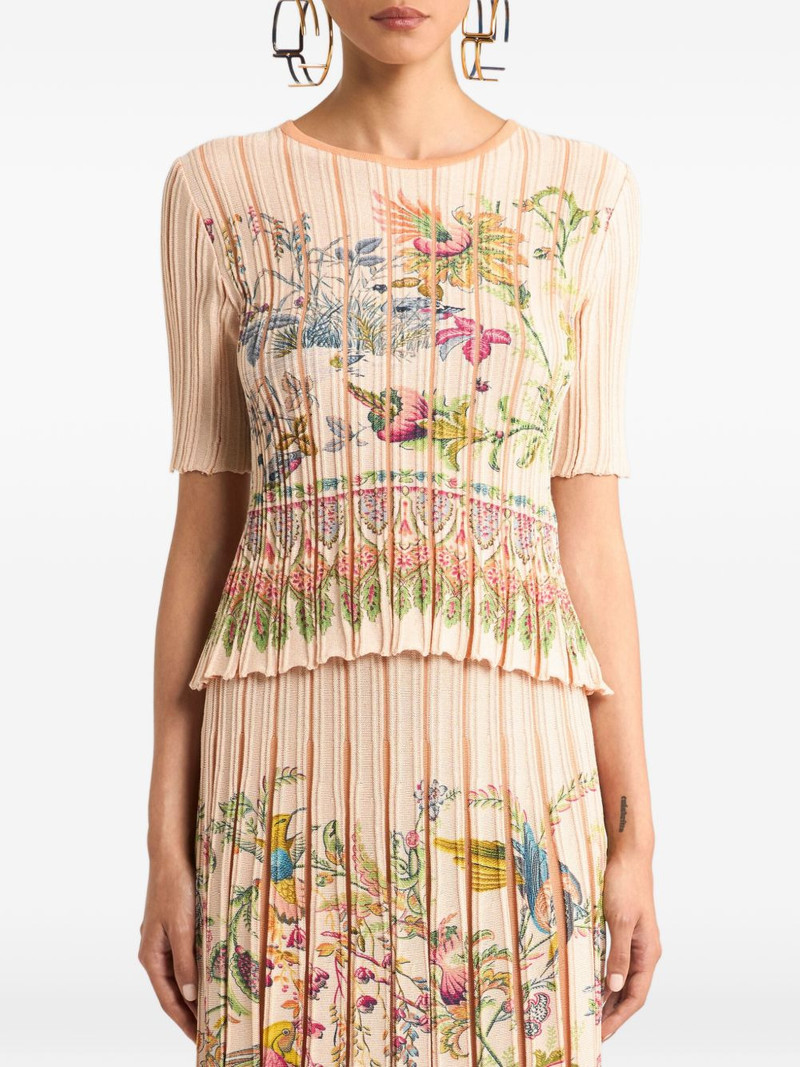 pleating floral top 3