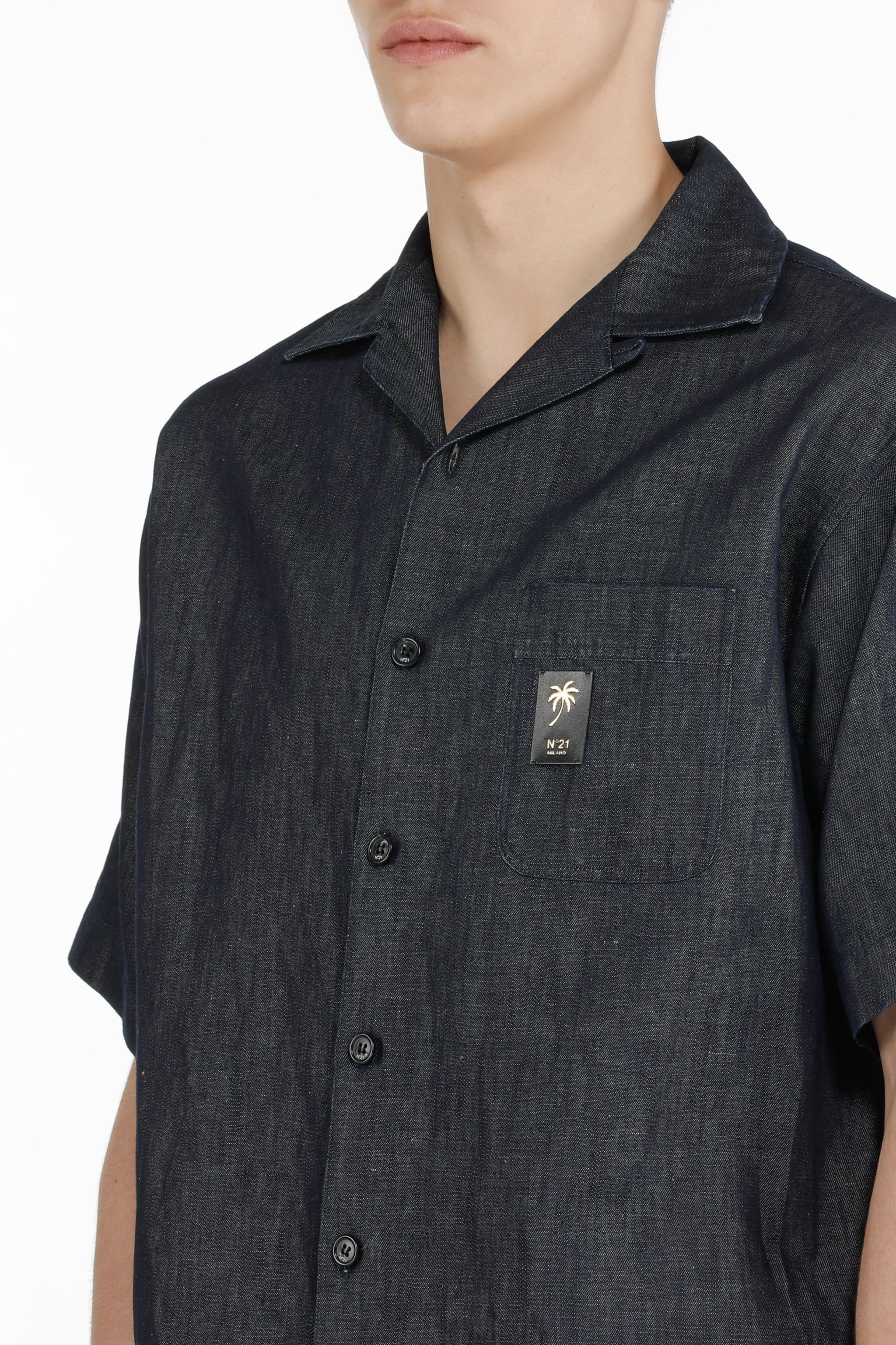 LOGO-APPLIQUÉ SHIRT - 5
