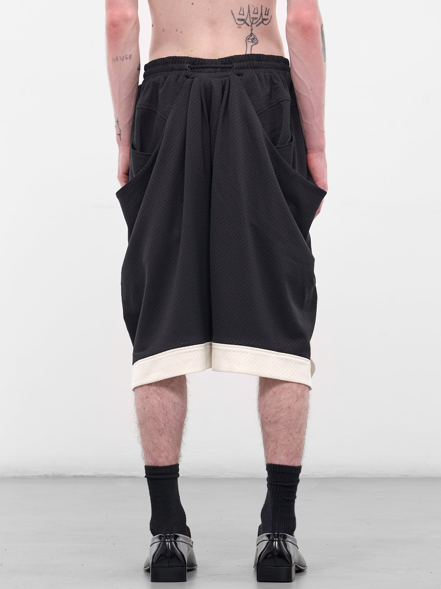 Black Mesh Basketball Shorts - 3