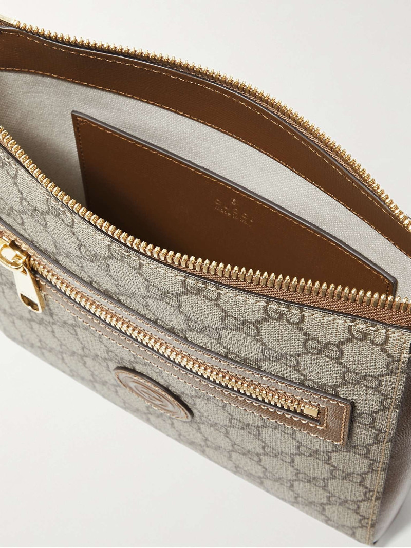 Leather-Trimmed Monogrammed Supreme Coated-Canvas Messenger Bag 3
