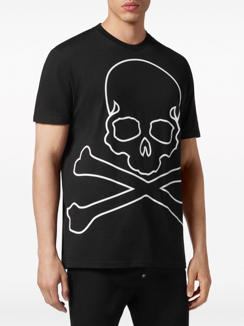 skull-print cotton T-shirt - 3