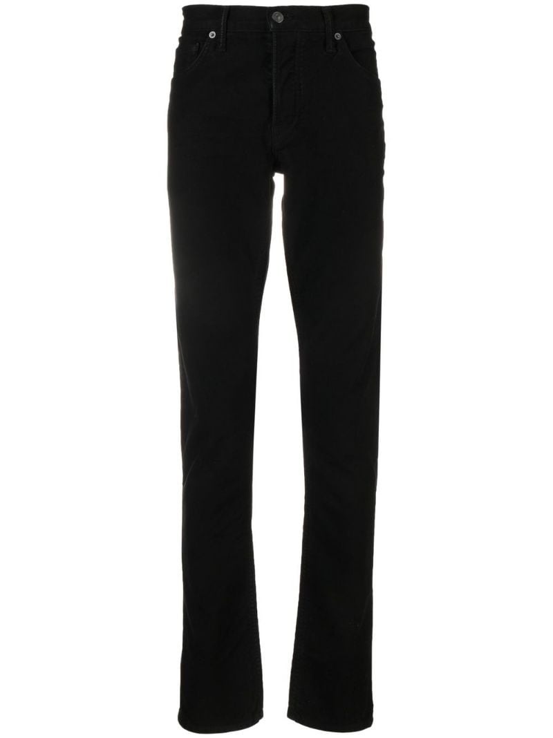 slim-cut leg trousers - 1