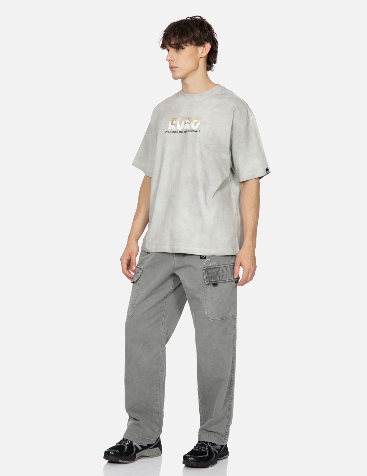Spray Dyed Multi Logo Print Loose Fit T-shirt - 3