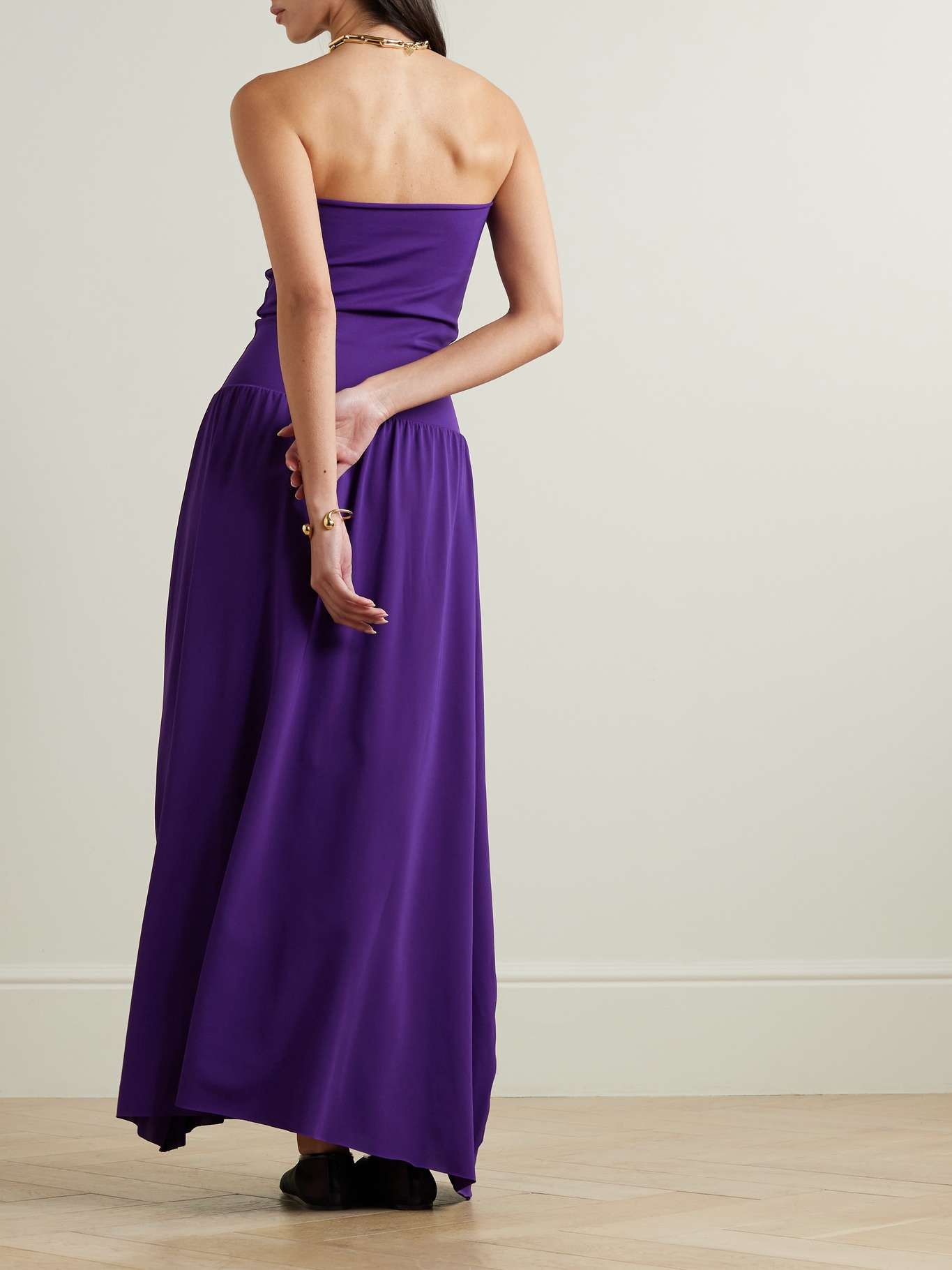 Oda strapless stretch-jersey maxi dress - 3
