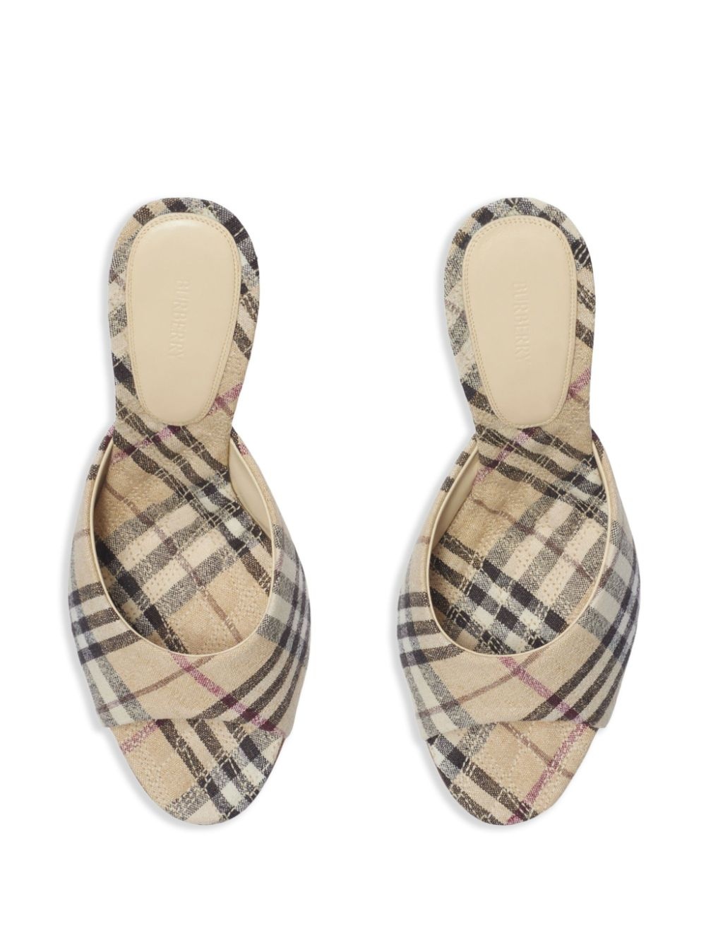 90mm check-pattern mules - 5