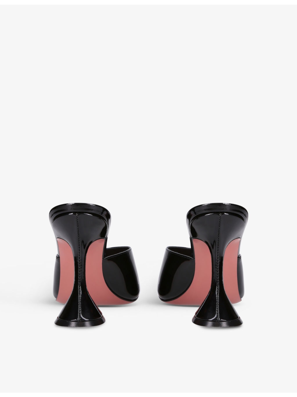 Lupita Glass square-toe PVC heeled mules - 4
