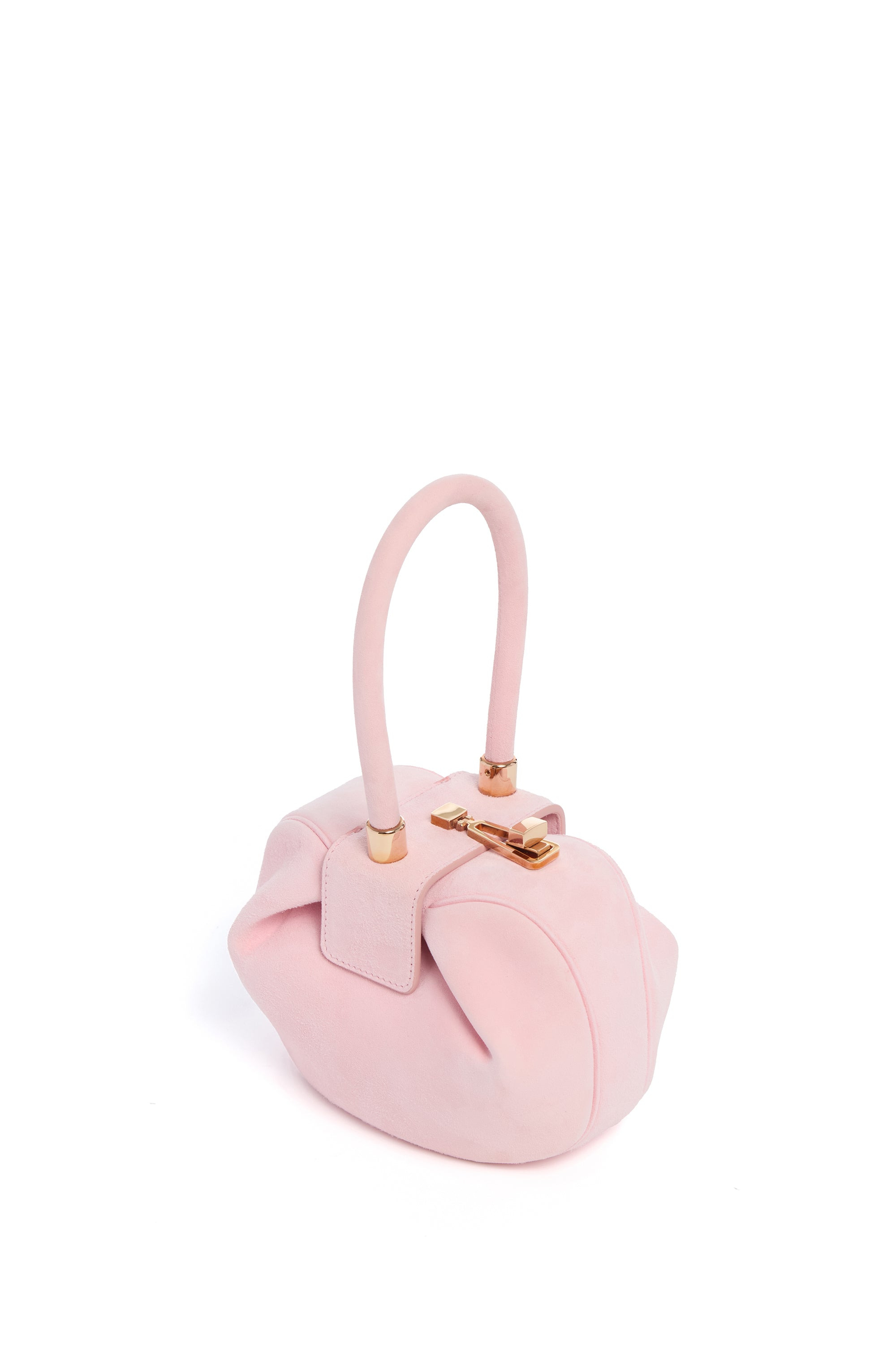 Demi Bag in Pink Suede - 3