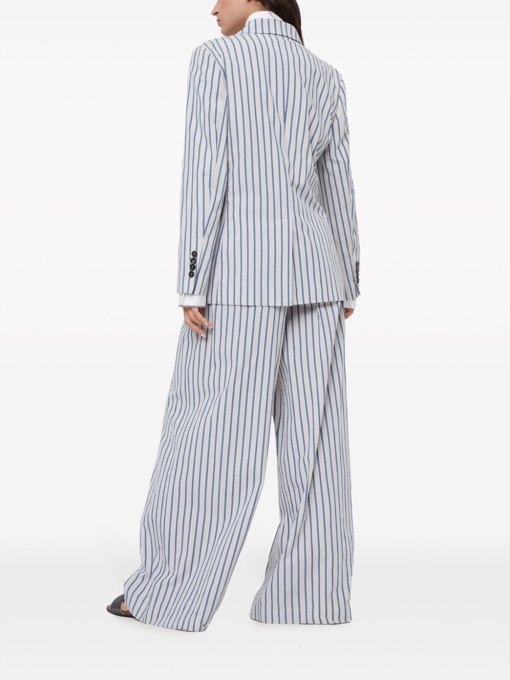 striped cotton suit - 4