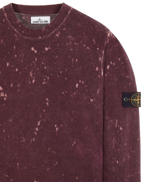 555D9 PURE COTTON KNIT + OFF-DYE OVD TREATMENT_GARMENT DYED  DARK BURGUNDY - 4