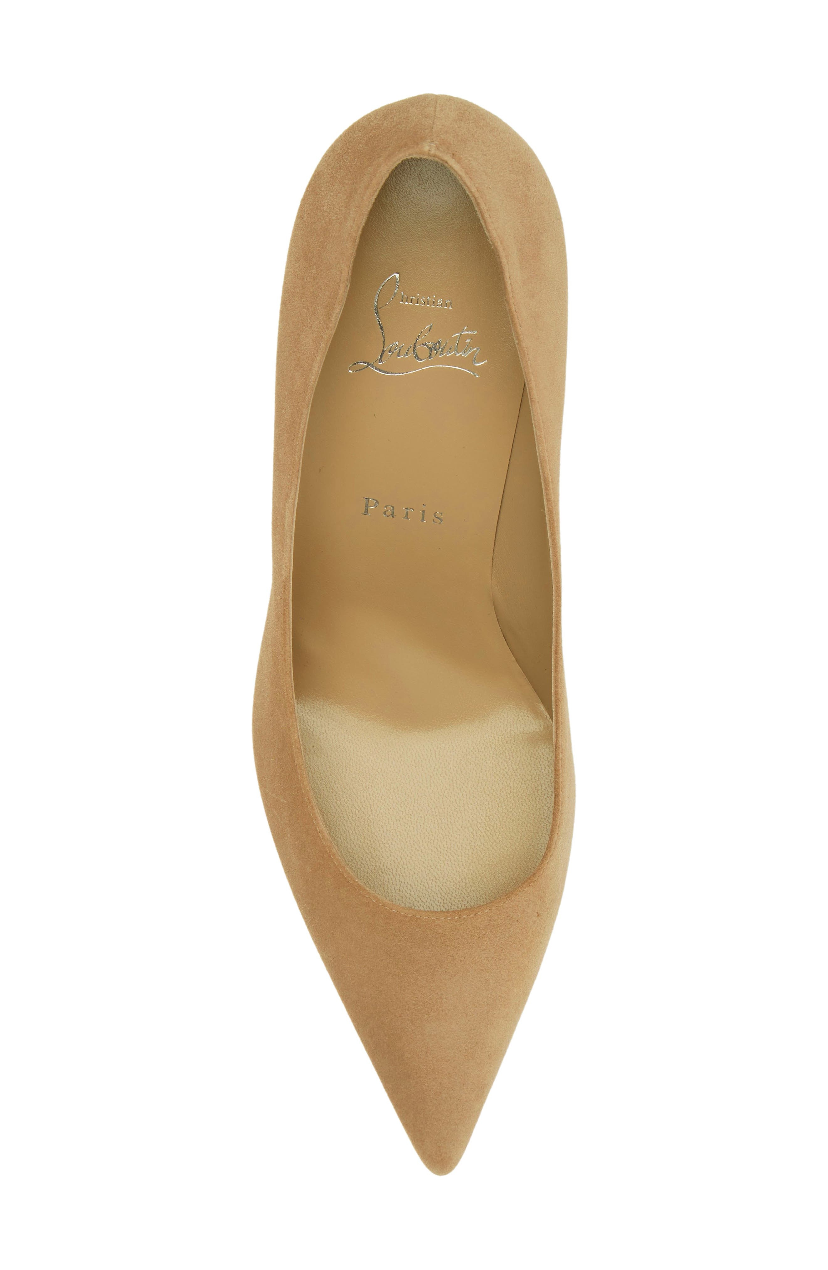 Christian Louboutin Kate Suede Pointed Toe Pump in Lionne/Lin Lionne at Nordstrom - 5