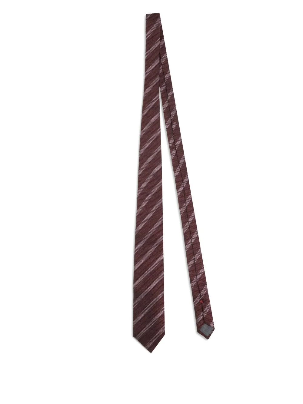 striped silk tie - 1