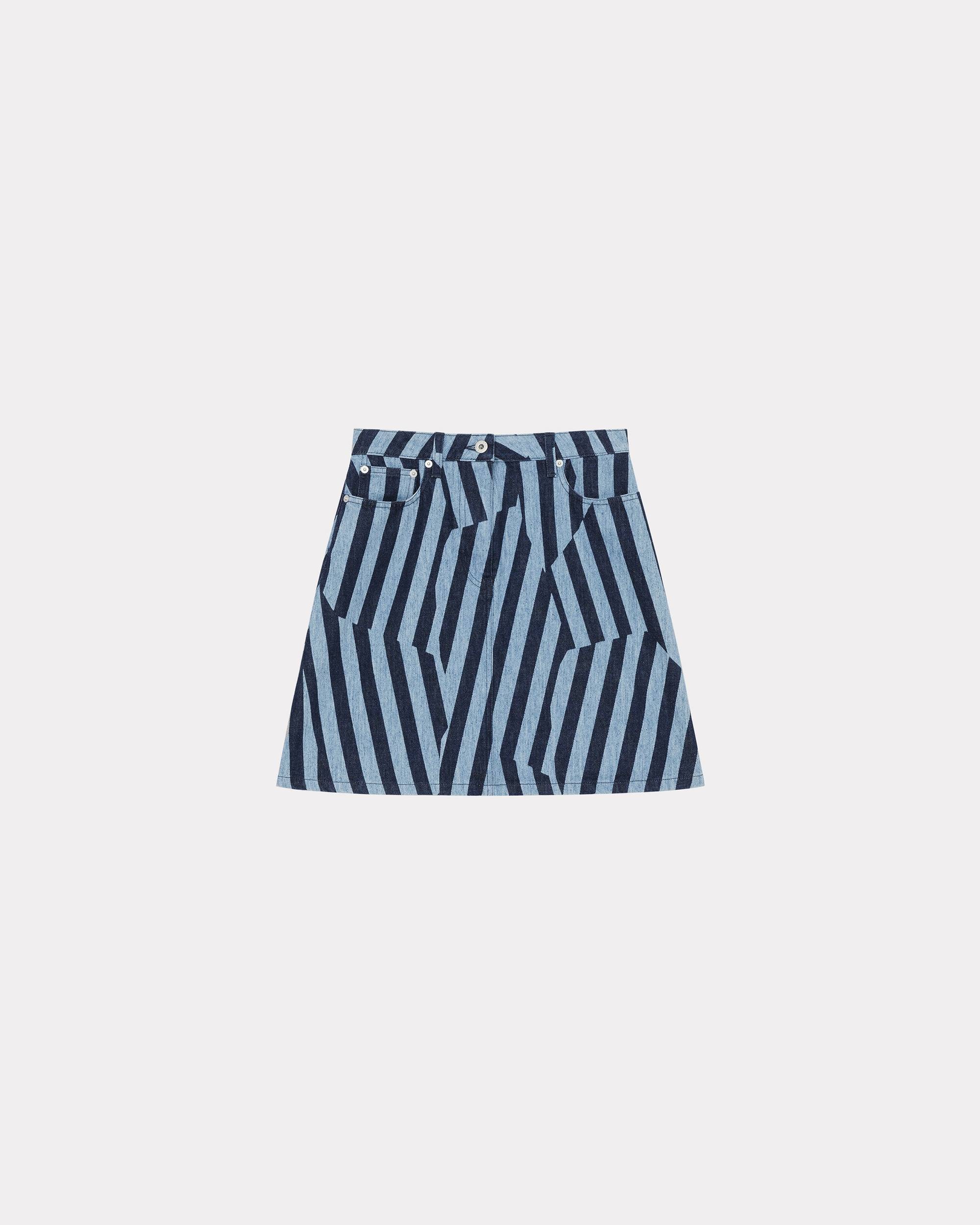 KENZO Dazzle Stripe denim skirt - 1