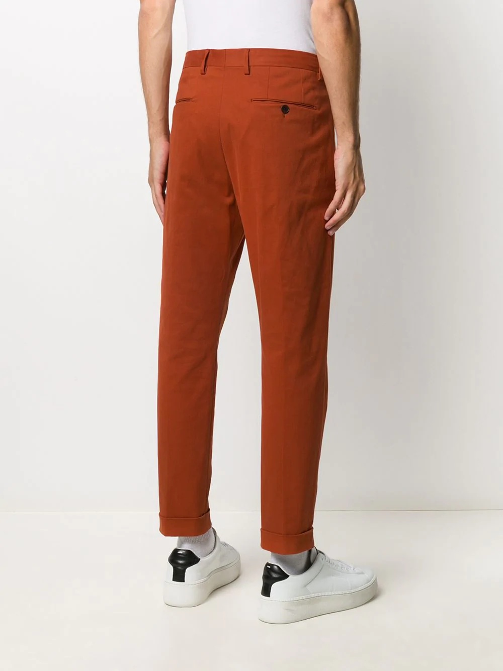 zip-pocket tapered trousers - 4