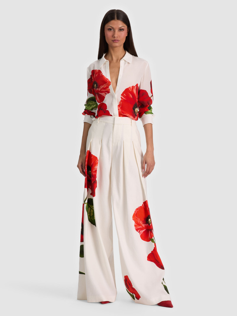 WILLA SILK BLOUSE - SUMMER POPPY 3