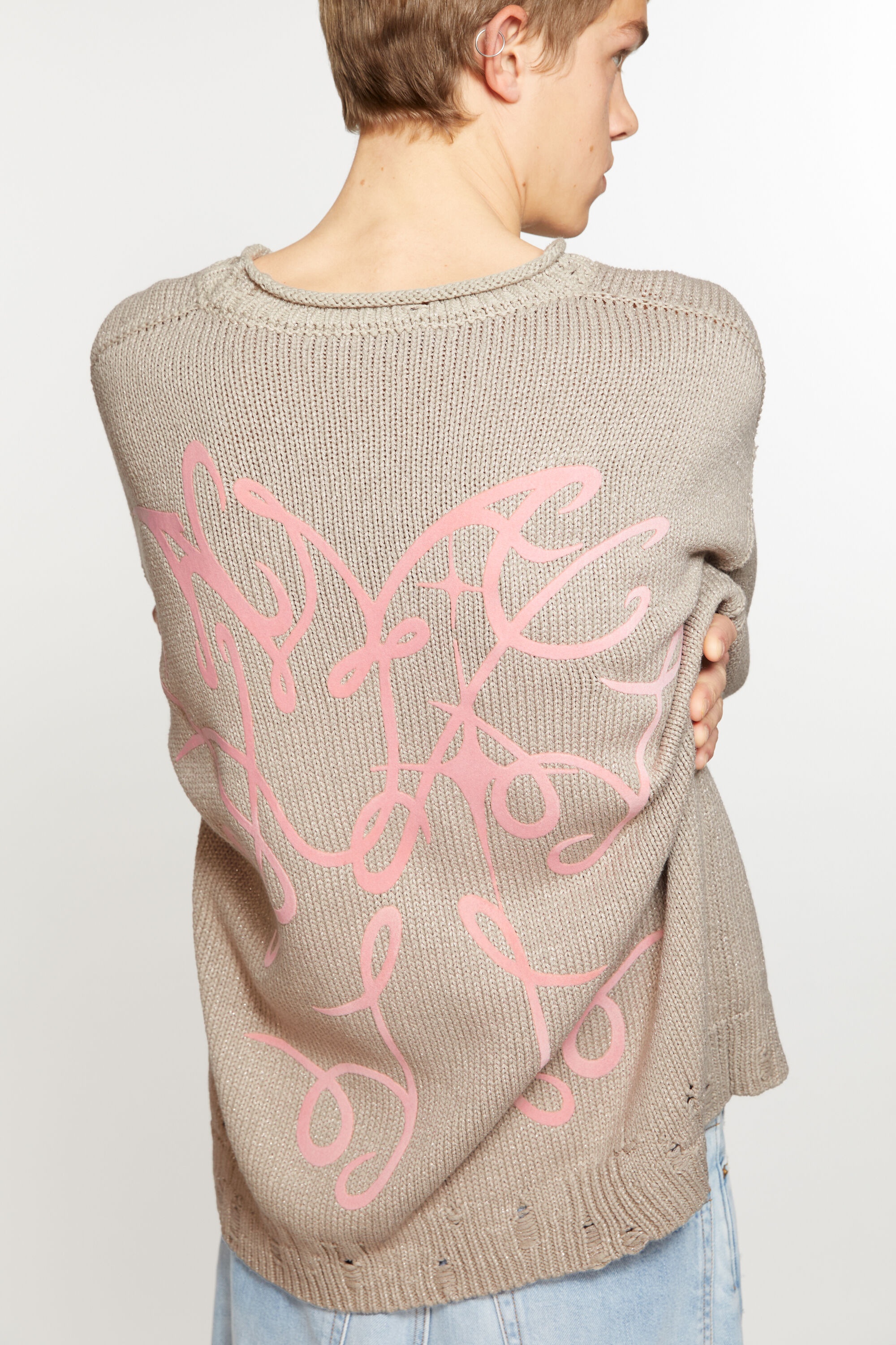 Printed jumper - Beige/grey - 4