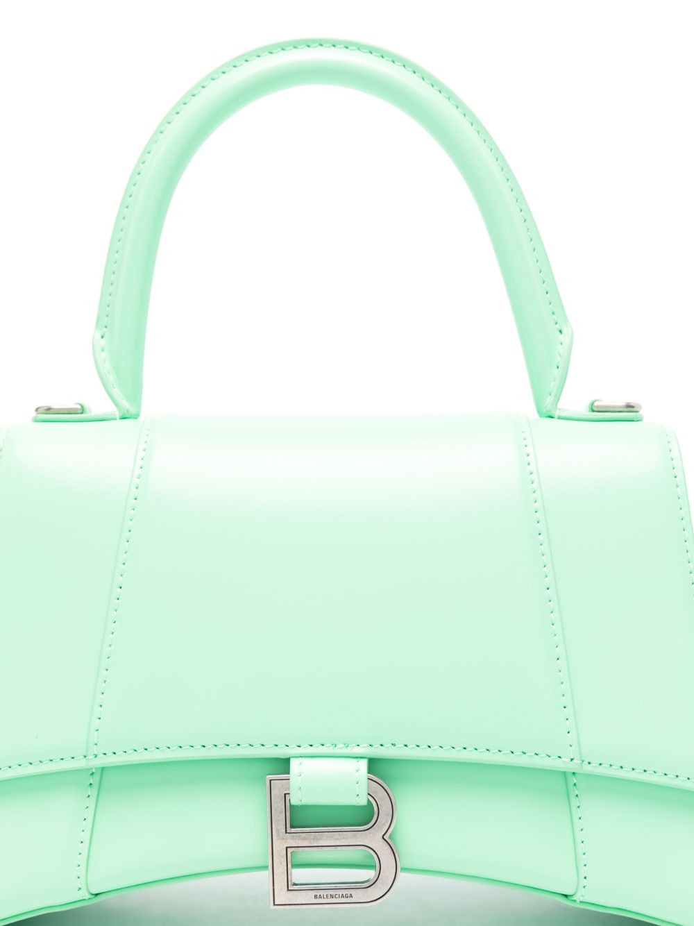 small Hourglass leather tote bag - 4