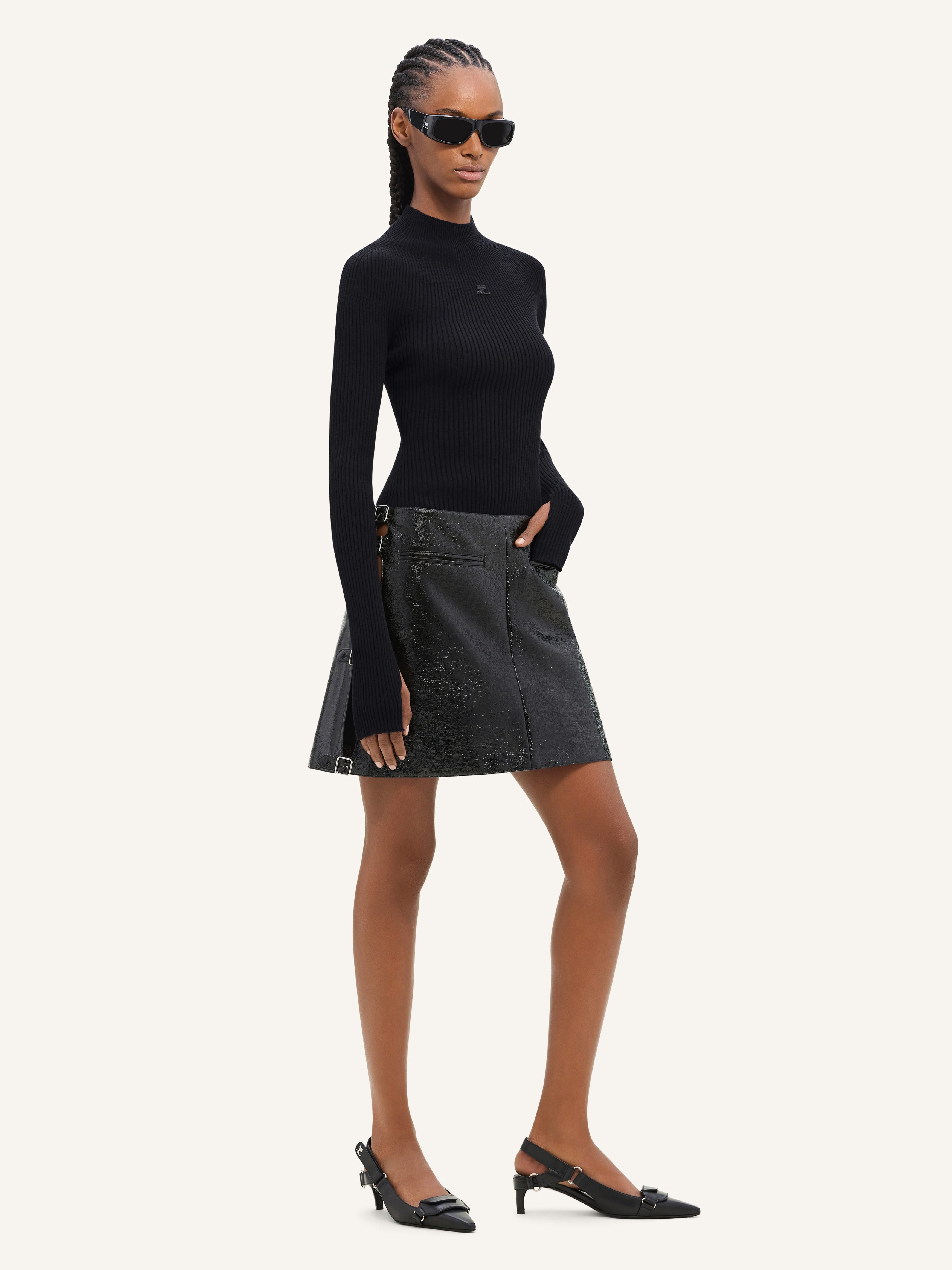 SOLAR LIGHT RIB MOCKNECK SWEATER - 3