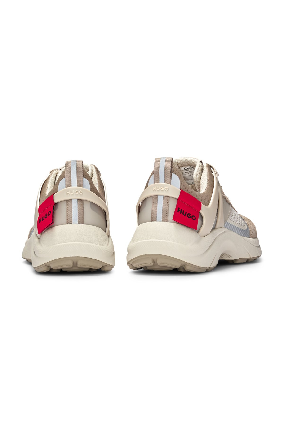 MIXED-MATERIAL TRAINERS WITH DECORATIVE REFLECTIVE EFFECTS - 5