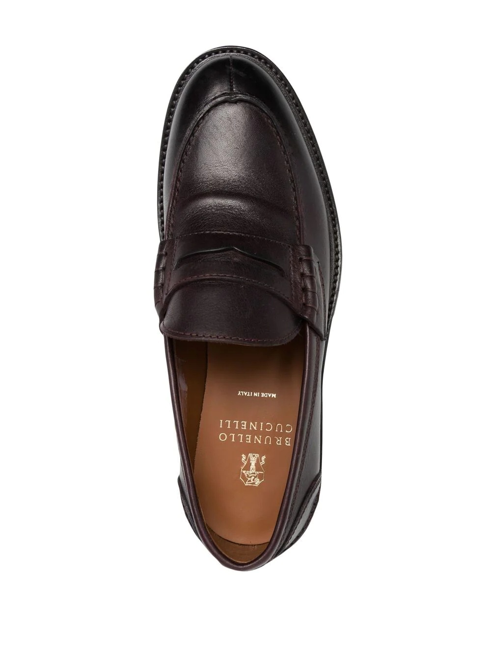 leather penny loafers - 4