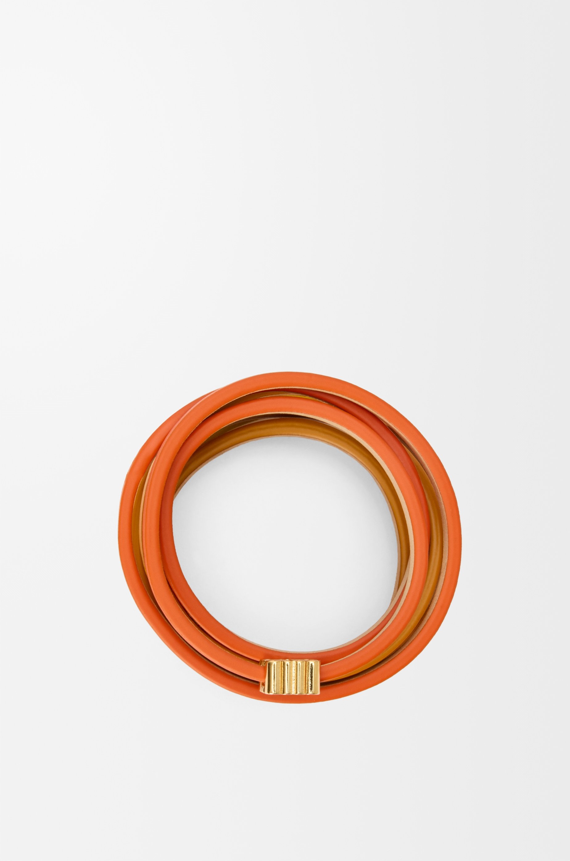 Twist double bracelet in calfskin - 3