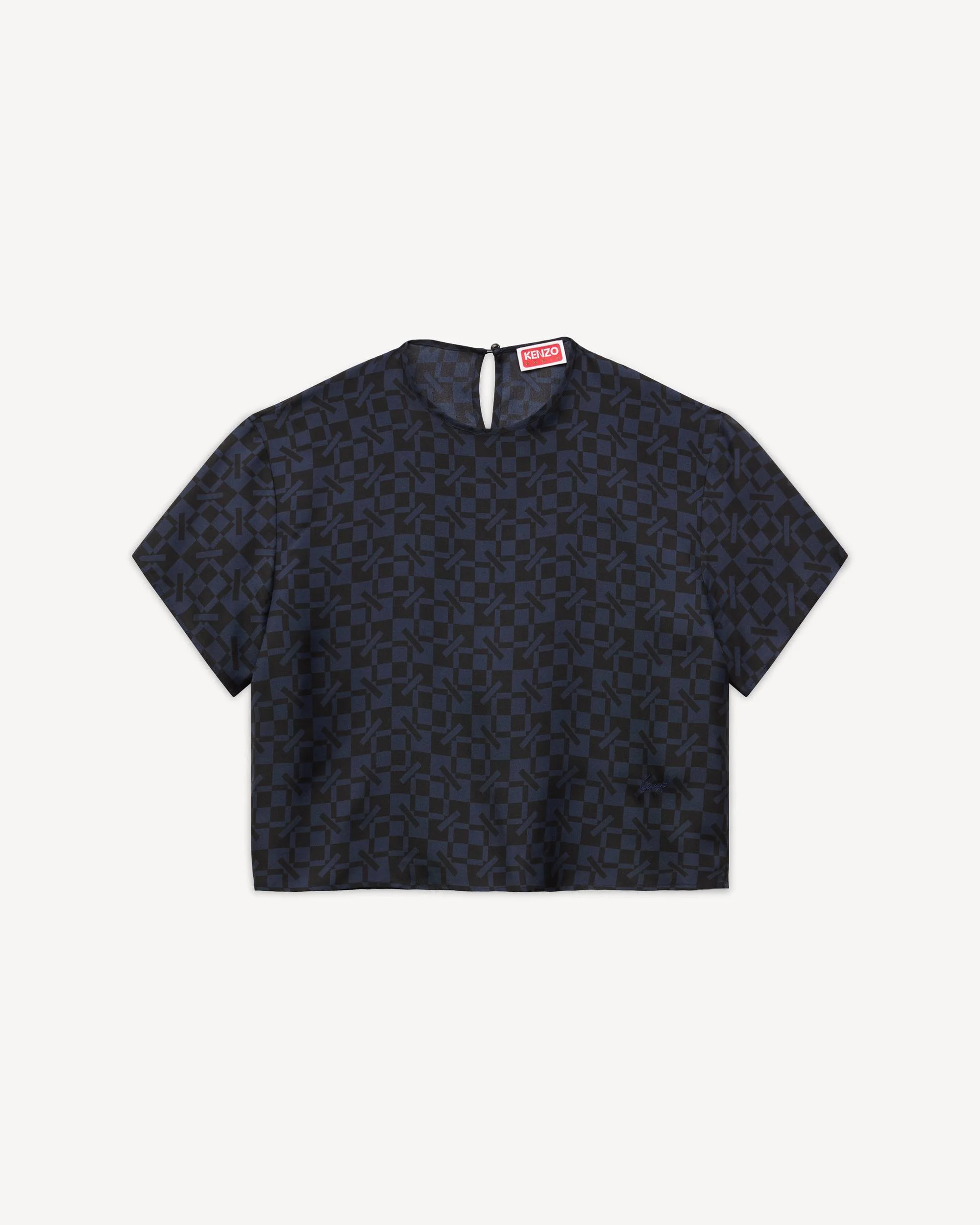 'Kenzogram' top in silk - 1
