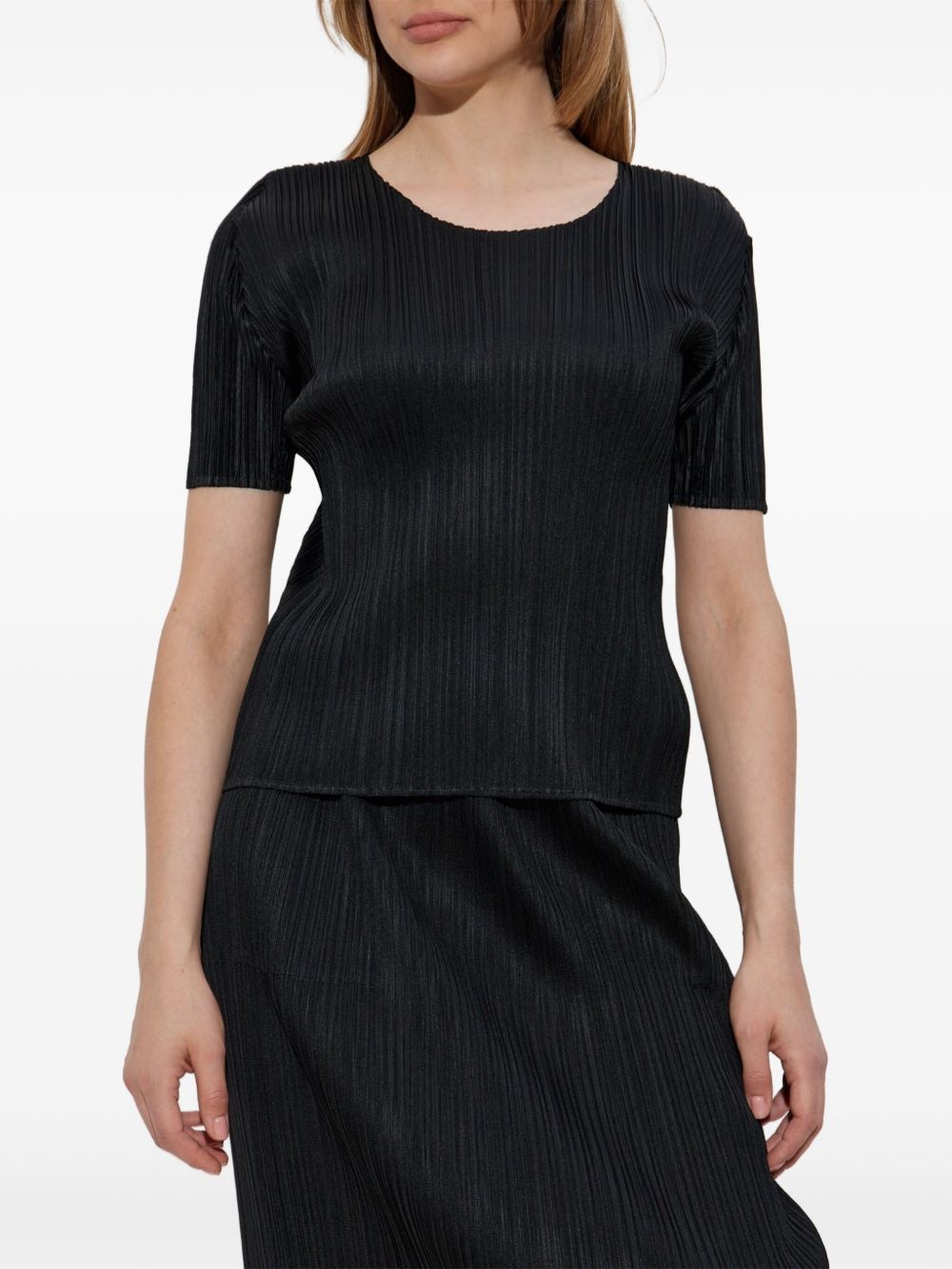 pleated T-shirt - 3