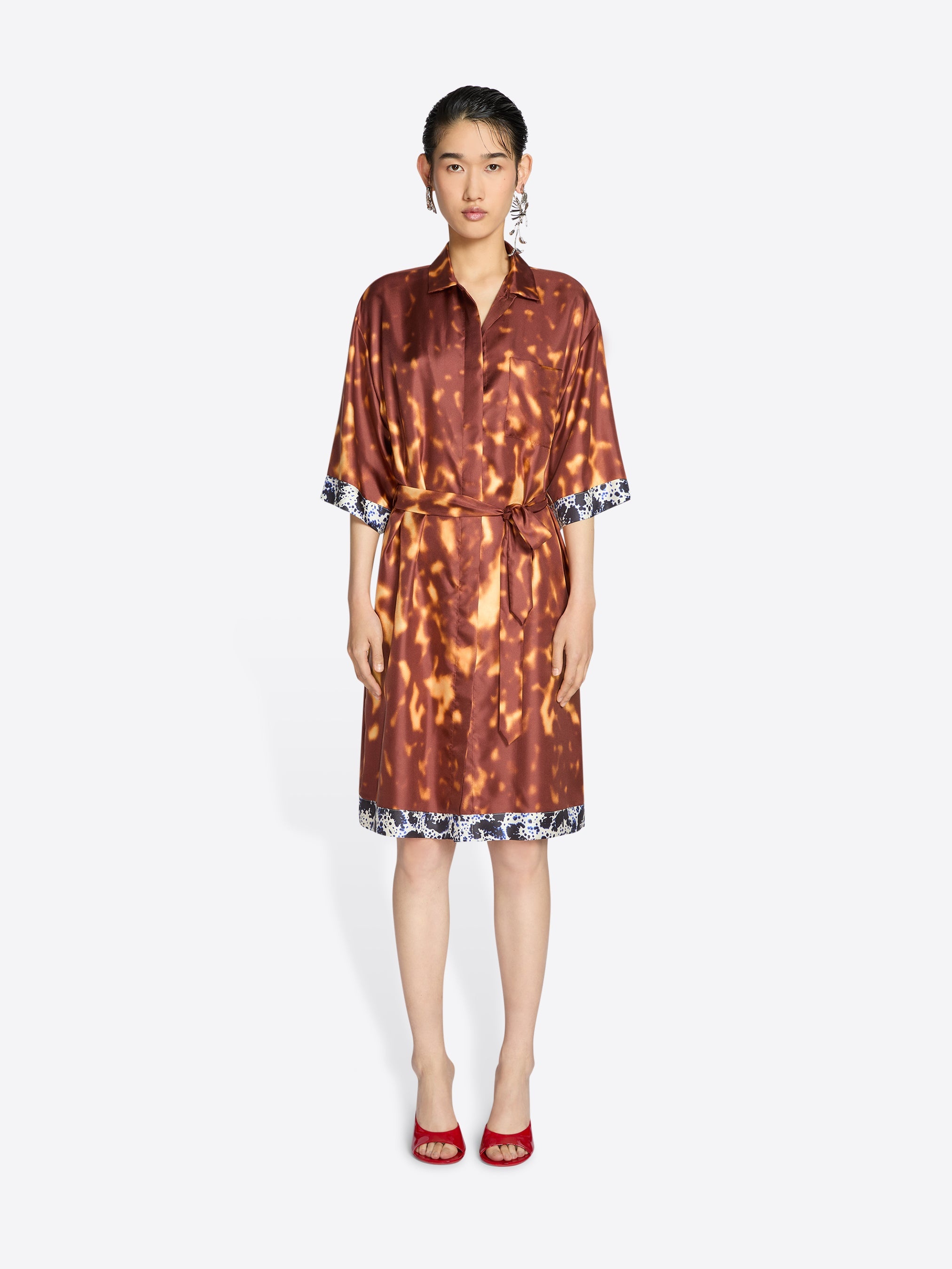 SILK SHIRT DRESS - 2