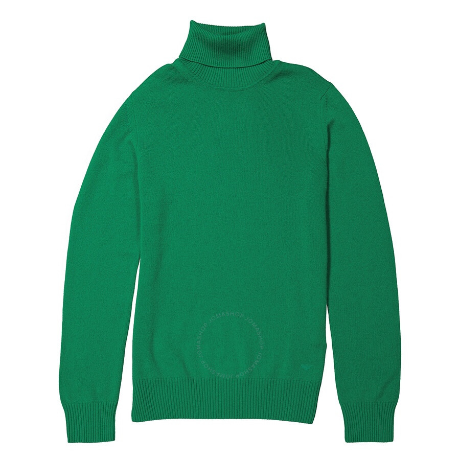 Emporio Armani Men's Verde Smeraldo Turtleneck Sweater - 1