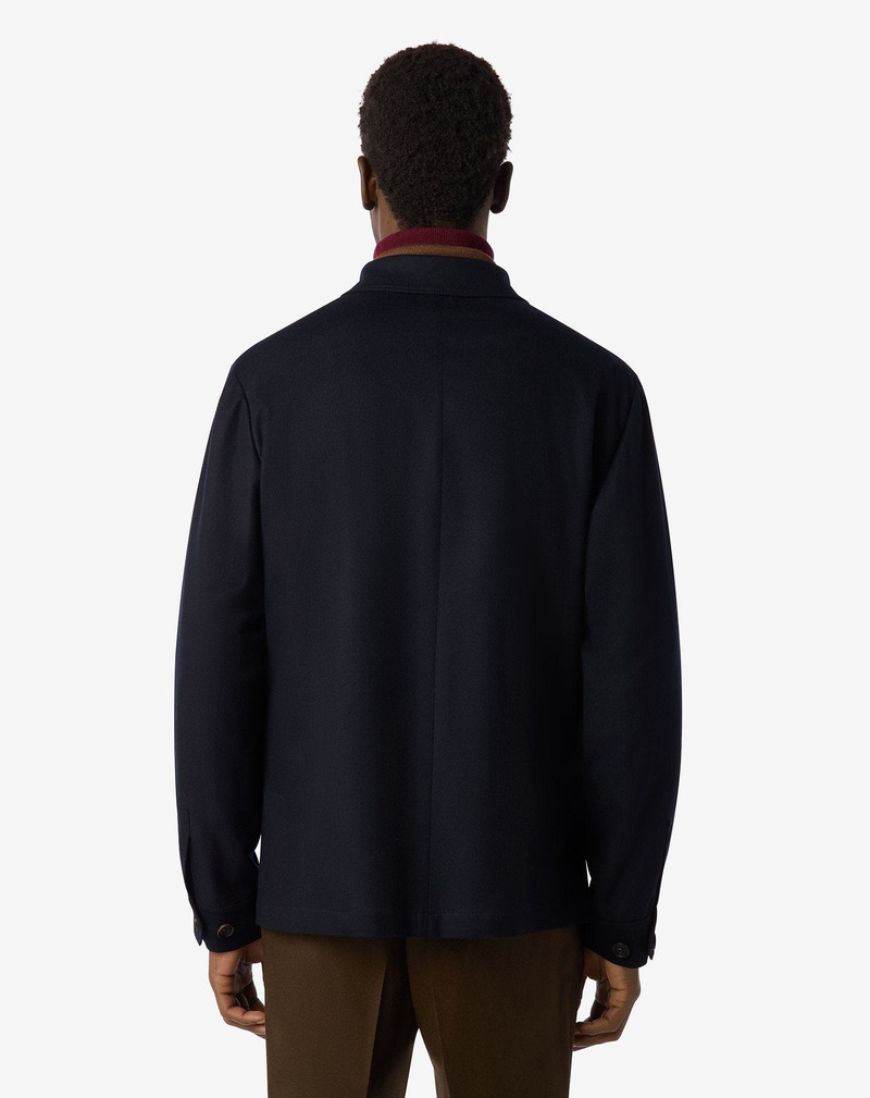 Unlined blue virgin wool jacket 3
