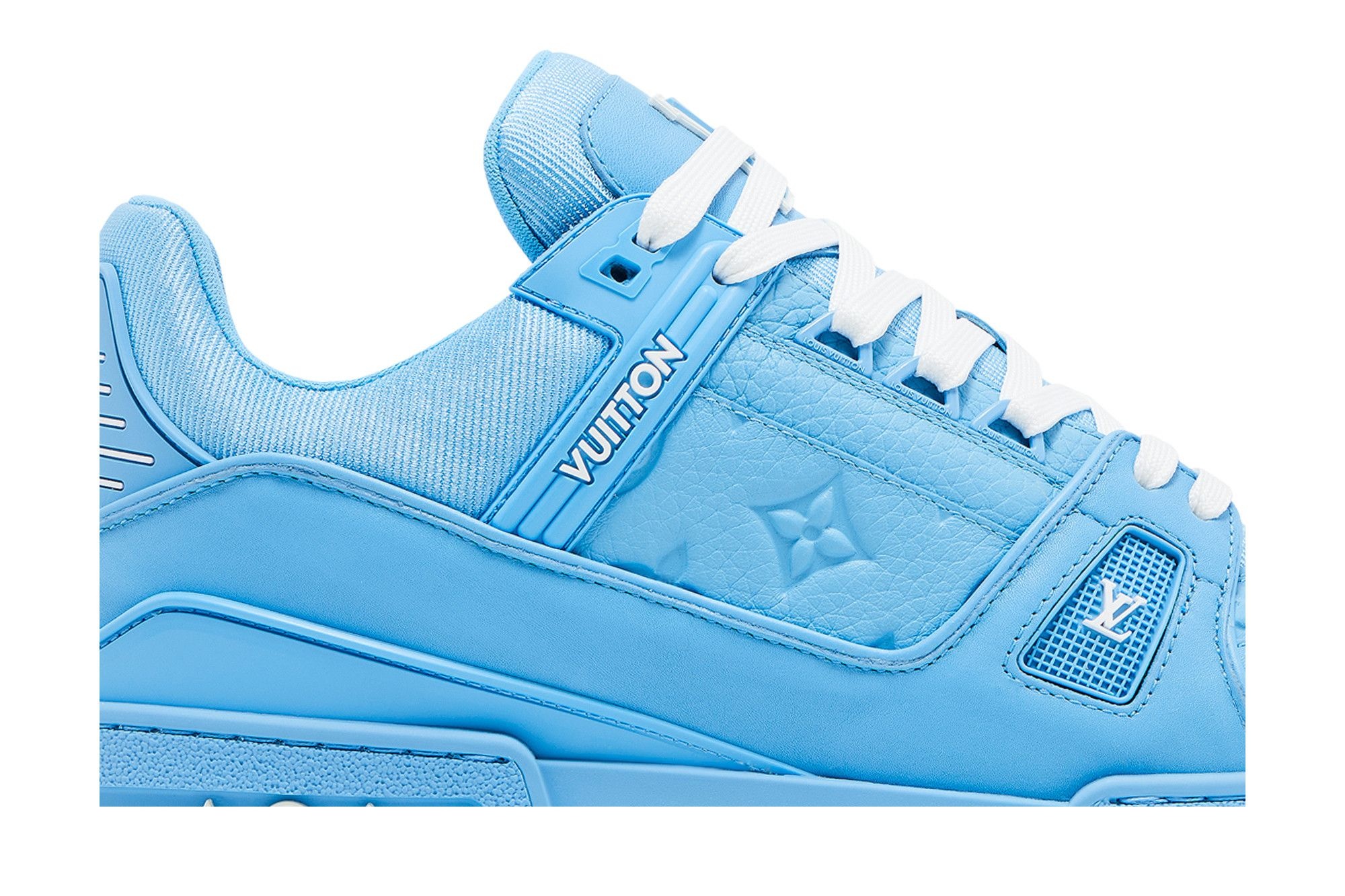 Louis Vuitton Trainer 'Embossed Monogram - Blue' - 2