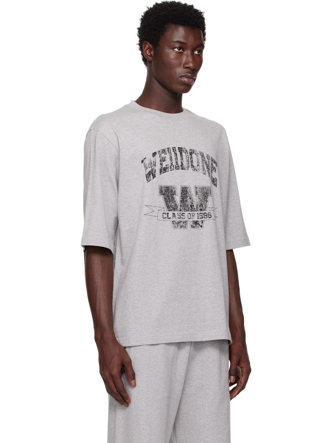 Gray Printed University T-shirt - 2