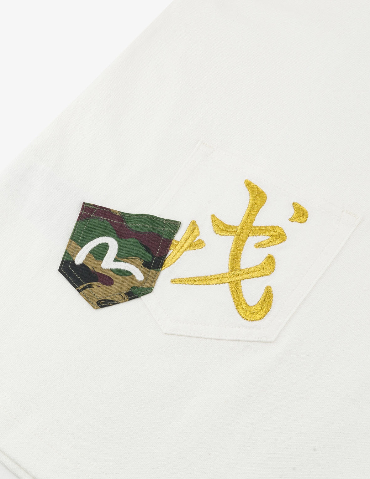 Multi-embroidery and Multi-pocket Relax Fit T-shirt - 5