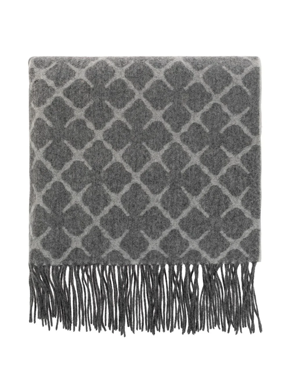 Ortega monogram-pattern scarf - 1