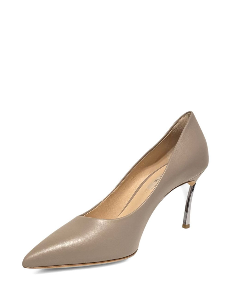 80mm Samurai Blade pointed-toe metallic-heel pumps 5
