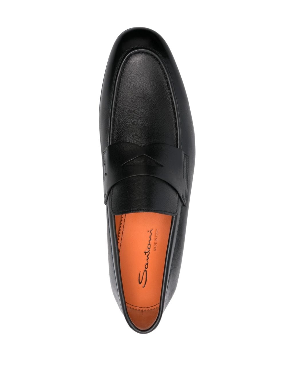leather penny loafers - 4